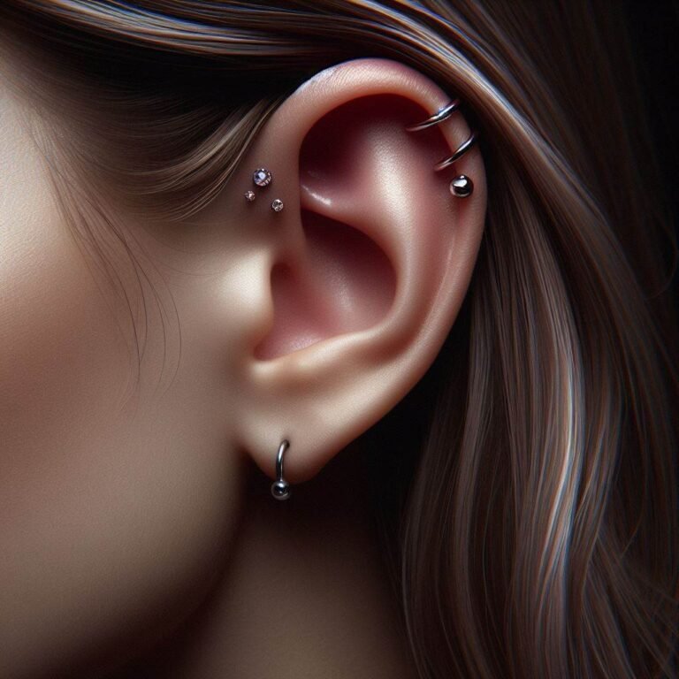 Forward Helix Piercing