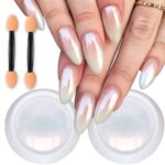 Pearl White Nails
