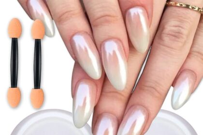 Pearl White Nails